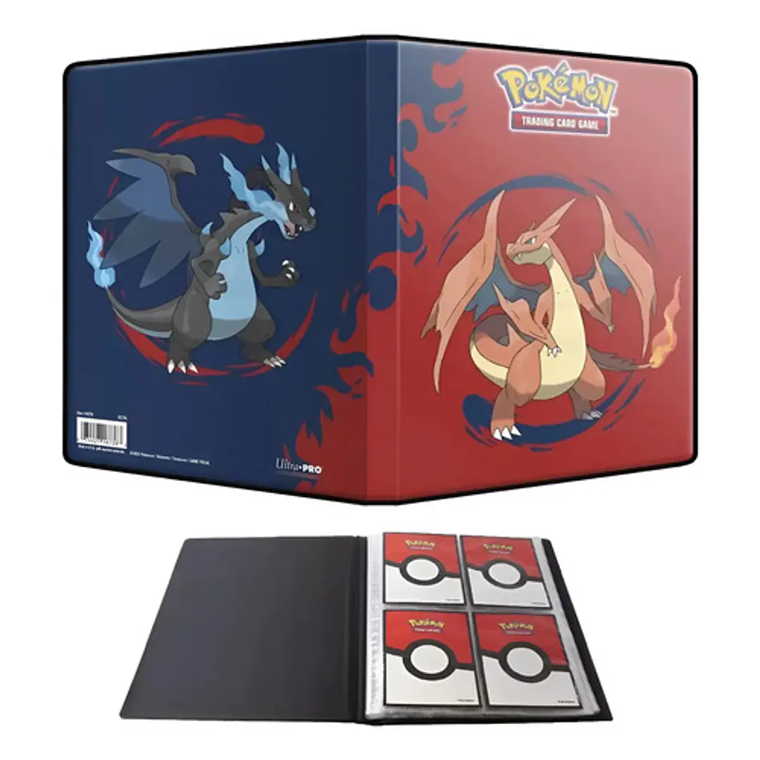 Ultra Pro Pokémon Tcg 4-pocket Portfolio Mega Charizard X/y 1