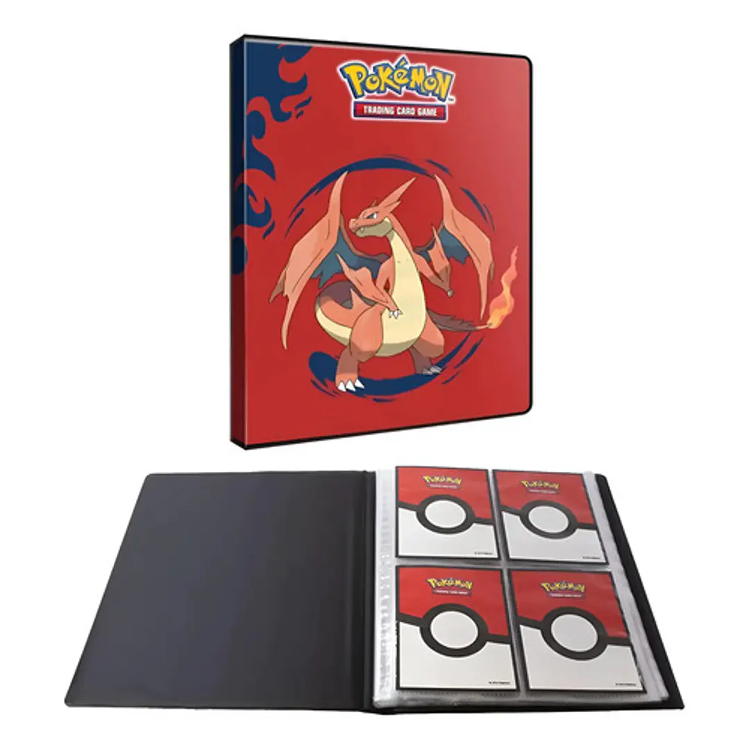 Ultra Pro Pokémon Tcg 4-pocket Portfolio Mega Charizard X/y 9