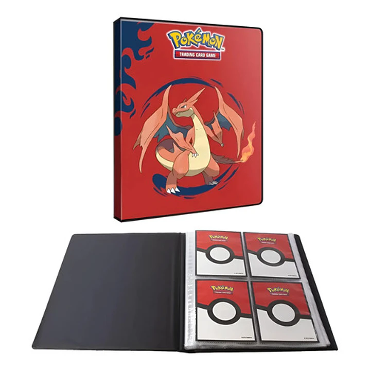 Ultra Pro Pokémon Tcg 4-pocket Portfolio Mega Charizard X/y 9
