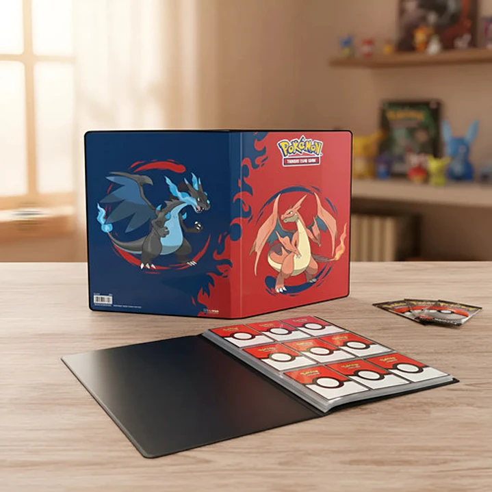 POKÉMON TCG ULTRA PRO 9 POCKET PORTFOLIO MEGA CHARIZARD X/Y 2