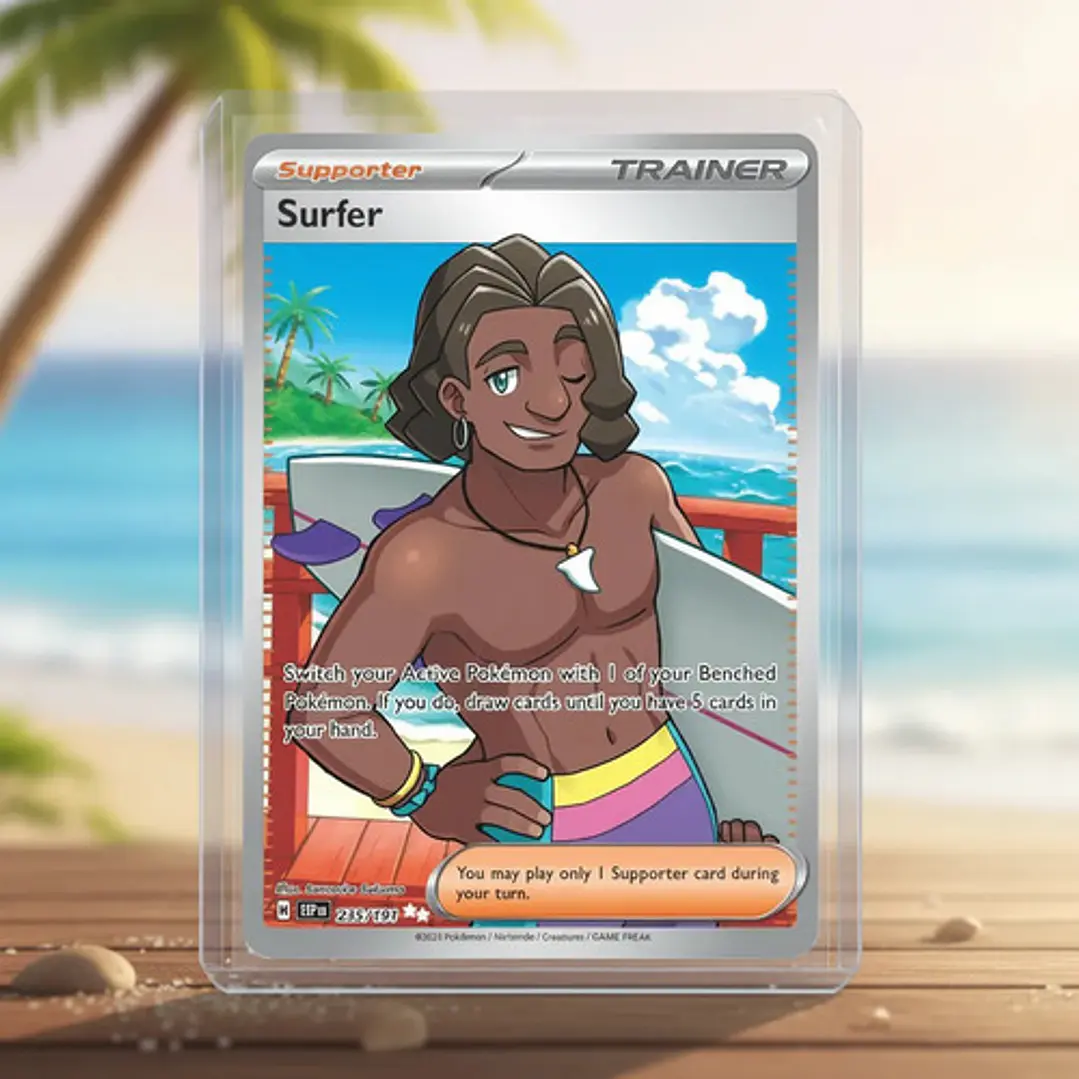 Pokemon Tcg Surfer Ssp En 235/191 Full Art Surging Sparks Surfer Ssp En 235/191 Ultra Rare Scarlet And Violet Surging Sparks Inglés 3