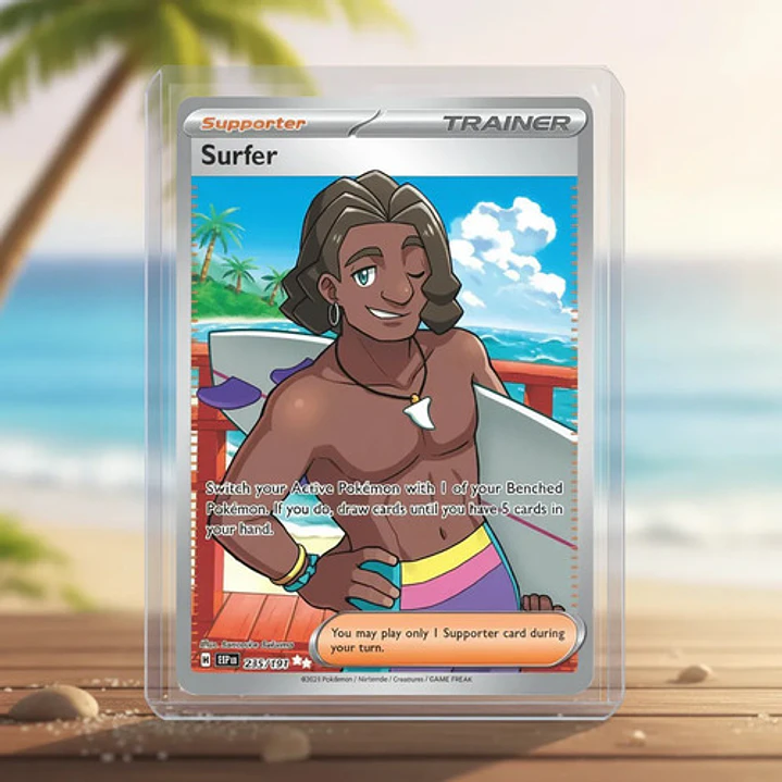 Pokemon Tcg Surfer Ssp En 235/191 Full Art Surging Sparks Surfer Ssp En 235/191 Ultra Rare Scarlet And Violet Surging Sparks Inglés 3