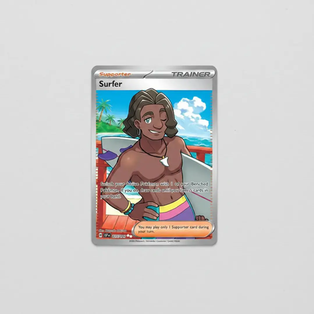 Pokemon Tcg Surfer Ssp En 235/191 Full Art Surging Sparks Surfer Ssp En 235/191 Ultra Rare Scarlet And Violet Surging Sparks Inglés 5