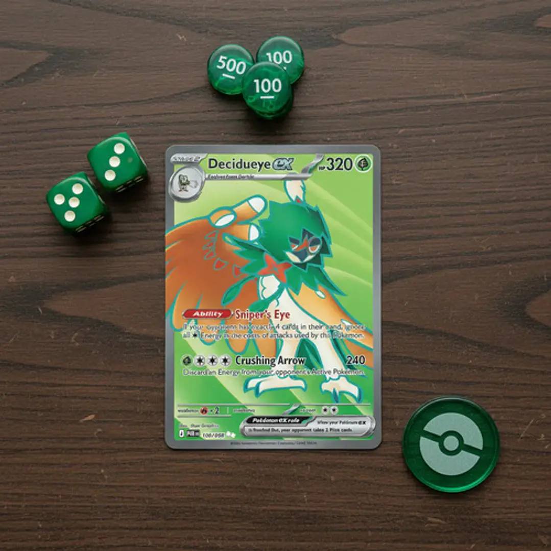 Pokémon Tcg Decidueye Ex Por En 100/088 Me03 Full Art 5