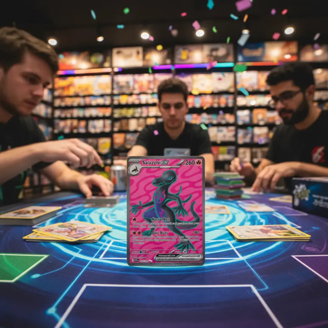Pokémon Tcg Salazzle Ex Por En 101/088 Me03 Full Art 3