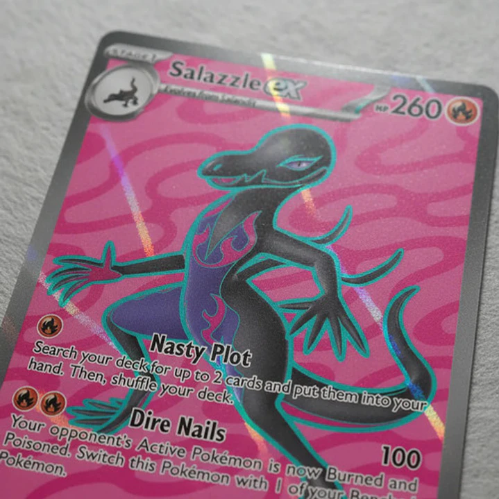 Pokémon Tcg Salazzle Ex Por En 101/088 Me03 Full Art 4