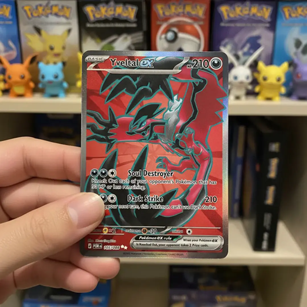 Pokémon Tcg Yveltal Ex Por En 105/088 Me03 Full Art 3