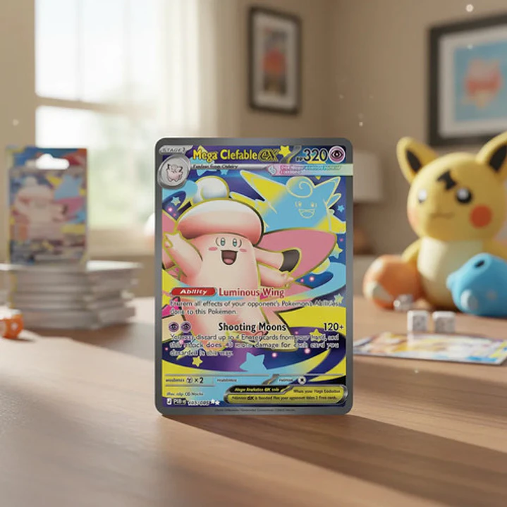 Pokémon Tcg Mega Clefable Ex Por En 103/088 Me03 Full Art 3