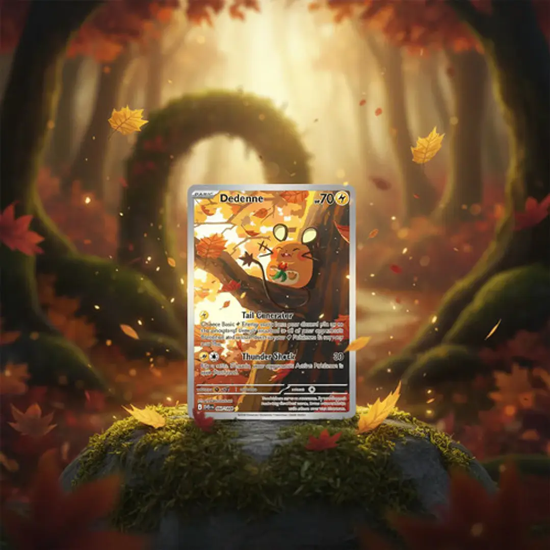 Pokémon Tcg Dedenne Por En 093/088 Me03 Illustration Rare 4