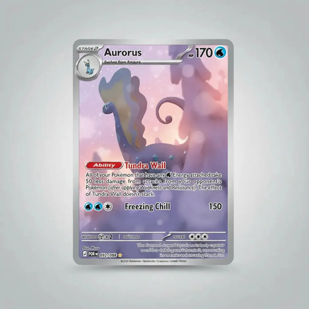 POKÉMON TCG AURORUS POR 092/088 ME03 PERFECT ORDER ILLUSTRATION RARE INGLÉS 4