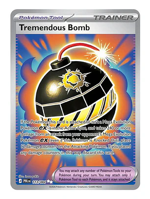 Pokémon Tcg Tremendous Bomb Pbl En 113/084 Me05 Full Art