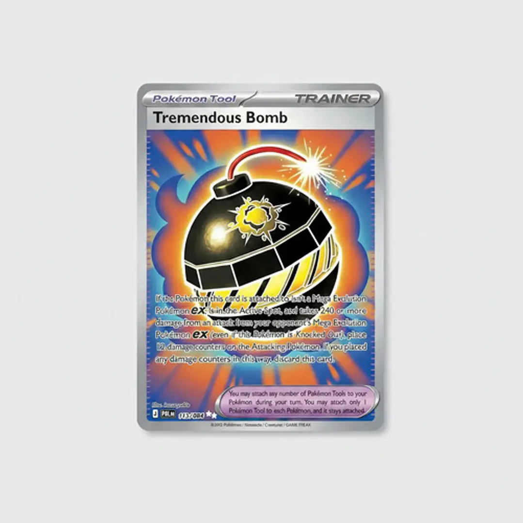 Pokémon Tcg Tremendous Bomb Pbl En 113/084 Me05 Full Art 5