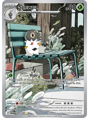 POKÉMON TCG SPEWPA POR 086/088 ME03 PERFECT ORDER ILLUSTRATION RARE INGLÉS