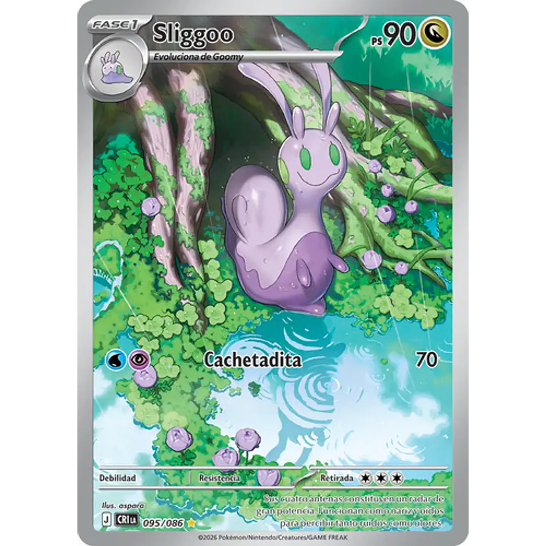 POKÉMON TCG SLIGGOO CRI 095/086 ME04 CHAOS RISING ILLUSTRATION RARE ESPAÑOL 1