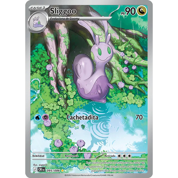 POKÉMON TCG SLIGGOO CRI 095/086 ME04 CHAOS RISING ILLUSTRATION RARE ESPAÑOL 1