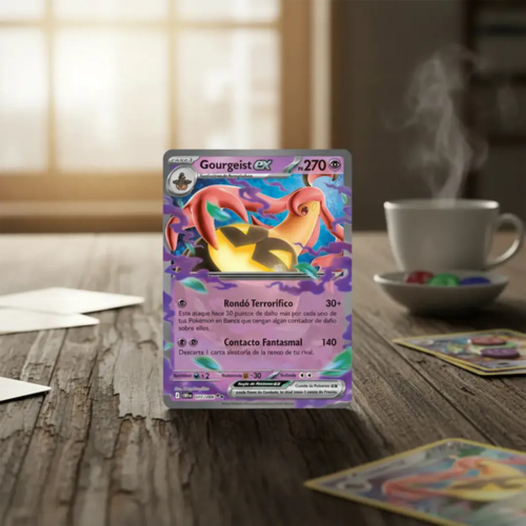 POKÉMON TCG GOURGEIST EX CRI 041/086 ME04 CHAOS RISING DOUBLE RARE ESPAÑOL 2