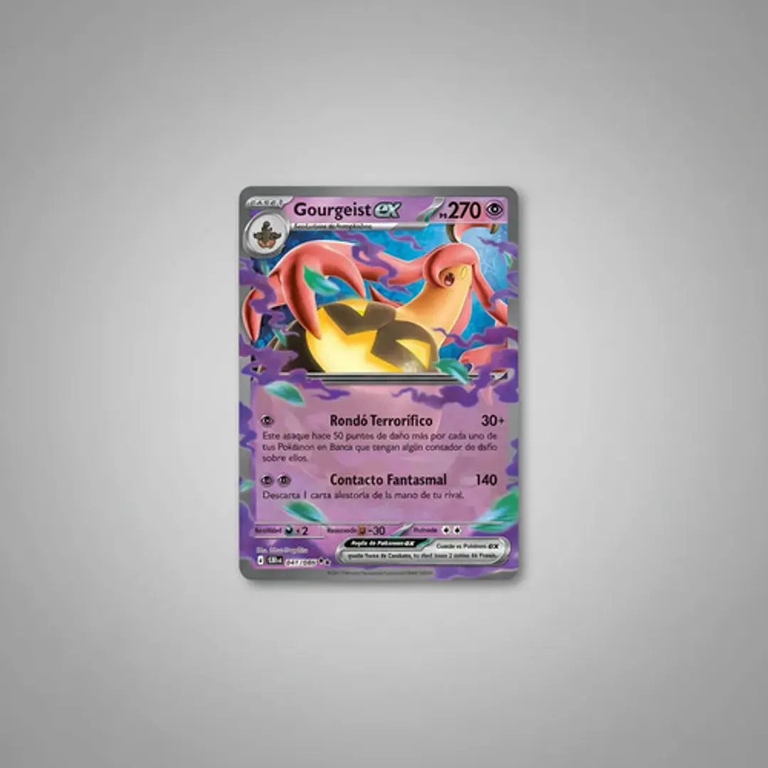 POKÉMON TCG GOURGEIST EX CRI 041/086 ME04 CHAOS RISING DOUBLE RARE ESPAÑOL 4