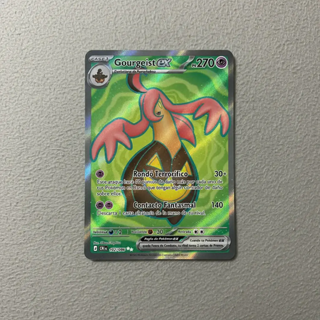 POKÉMON TCG GOURGEIST EX CRI 102/086 ME04 CHAOS RISING FULL ART ESPAÑOL 3