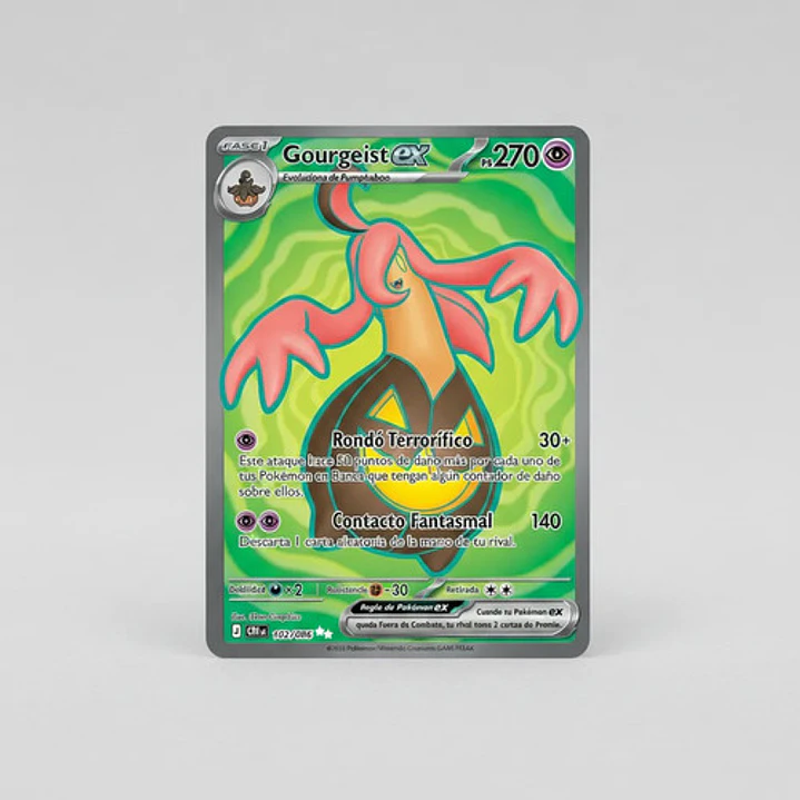 POKÉMON TCG GOURGEIST EX CRI 102/086 ME04 CHAOS RISING FULL ART ESPAÑOL 4
