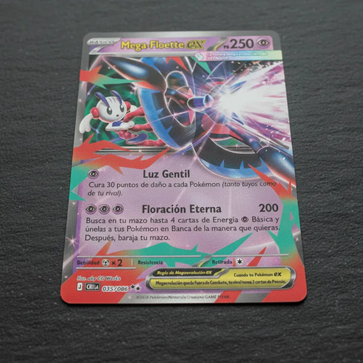 POKÉMON TCG MEGA FLOETTE EX CRI 035/086 ME04 CHAOS RISING DOUBLE RARE ESPAÑOL 2