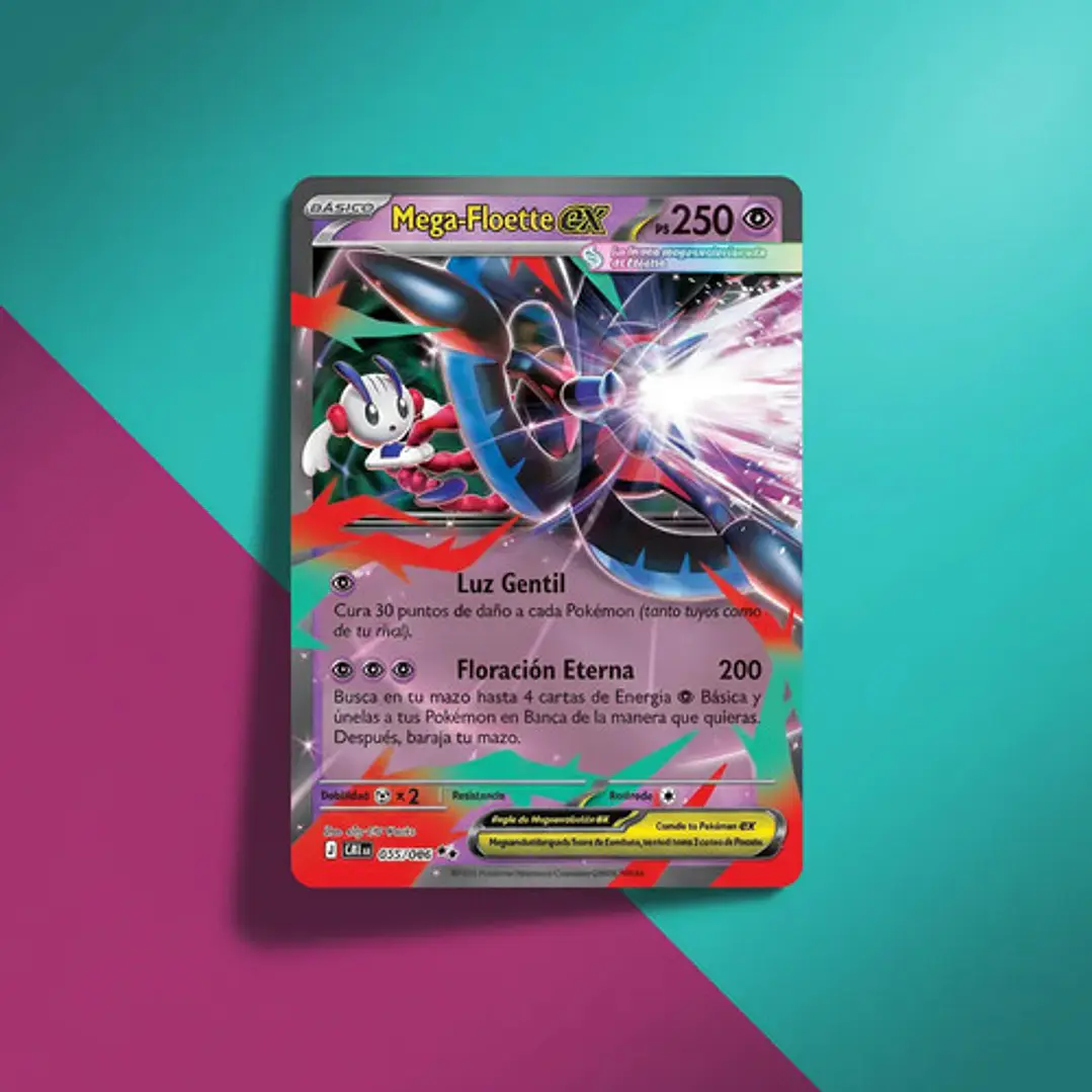 POKÉMON TCG MEGA FLOETTE EX CRI 035/086 ME04 CHAOS RISING DOUBLE RARE ESPAÑOL 3