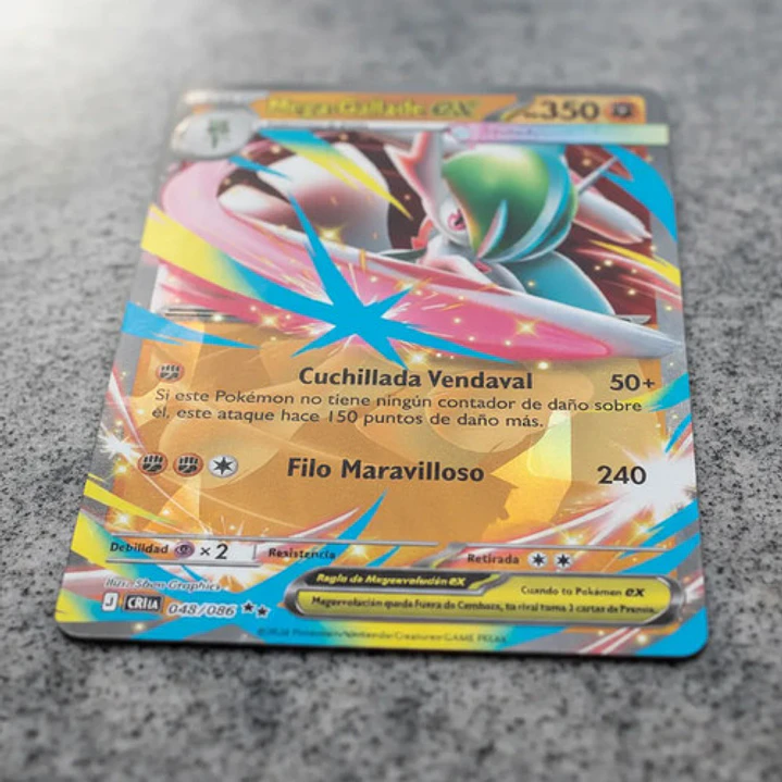 POKÉMON TCG MEGA GALLADE EX CRI 048/086 ME04 CHAOS RISING DOUBLE RARE ESPAÑOL 3