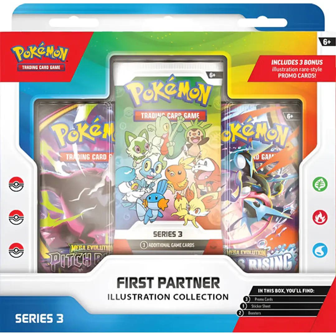 POKÉMON TCG FIRST PARTNET ILLUSTRATION COLLECTION SERIES 3 - 30TH  ANNIVERSARY INGLES 1