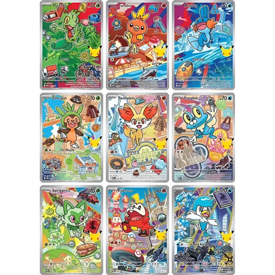 POKÉMON TCG FIRST PARTNET ILLUSTRATION COLLECTION SERIES 3 - 30TH  ANNIVERSARY INGLES 6