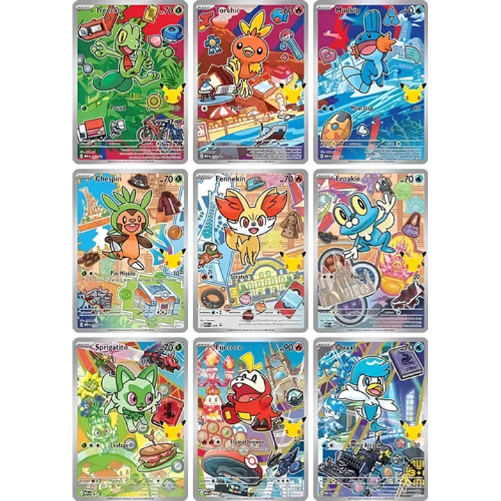 POKÉMON TCG FIRST PARTNET ILLUSTRATION COLLECTION SERIES 3 - 30TH  ANNIVERSARY INGLES 6