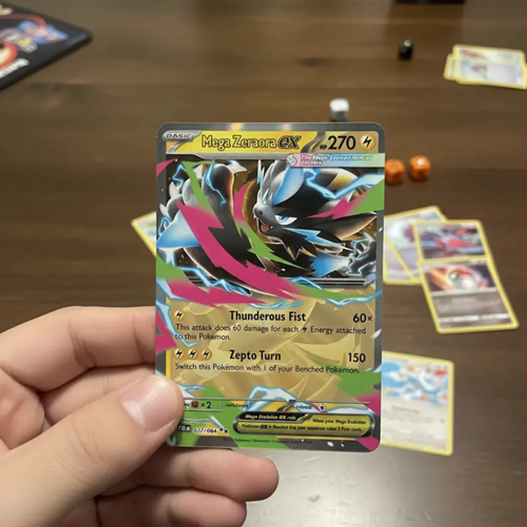POKÉMON TCG MEGA ZERAORA PBL 027/0848 ME05 PITCH BLACK DOUBLE RARE INGLÉS 3
