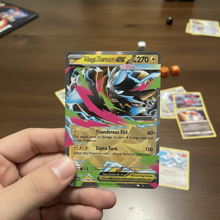 POKÉMON TCG MEGA ZERAORA PBL 027/0848 ME05 PITCH BLACK DOUBLE RARE INGLÉS 3
