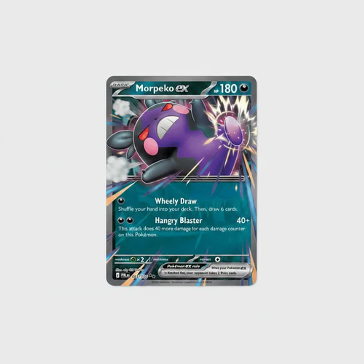 POKÉMON TCG MORPEKO EX PBL 055/084 ME05 PITCH BLACK DOUBLE RARE INGLÉS 5