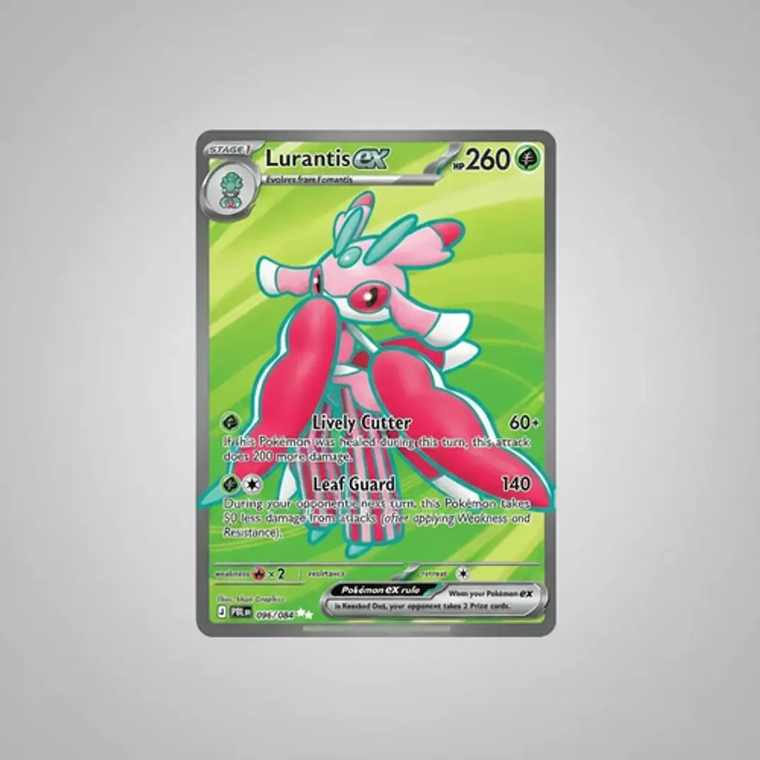 POKÉMON TCG LURANTIS EX PBL 096/084 ME05 PITCH BLACK FULL ART INGLÉS 4