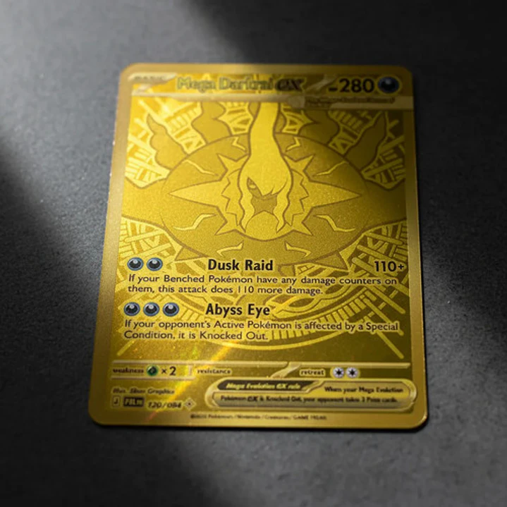 POKÉMON TCG MEGA DARKRAI EX PBL 120/084 ME05 PITCH BLACK HYPER RARE INGLÉS 4