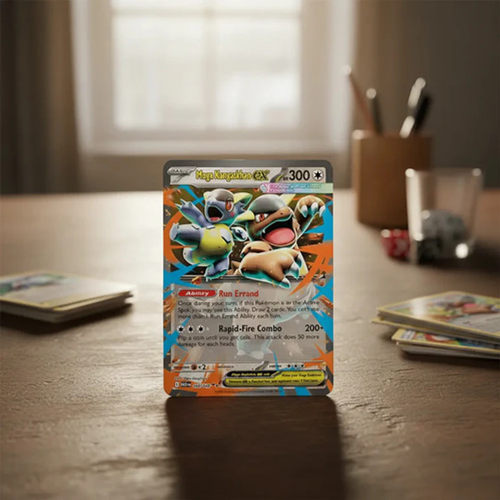 POKÉMON TCG MEGA KANGASKHAN EX MEG 104/132 ME01 MEGA EVOLUTION DOUBLE RARE INGLÉS 2