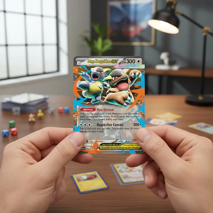 POKÉMON TCG MEGA KANGASKHAN EX MEG 104/132 ME01 MEGA EVOLUTION DOUBLE RARE INGLÉS 3
