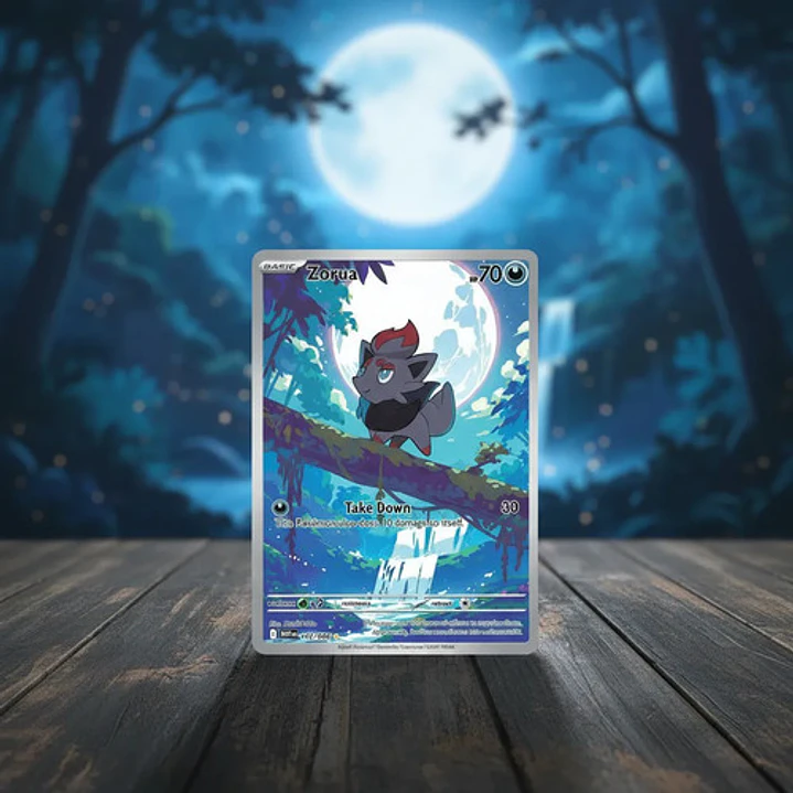 POKÉMON TCG ZORUA WHT 142/086 SV WHITE FLARE ILLUSTRATION RARE INGLÉS 2