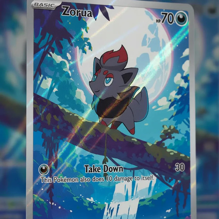 POKÉMON TCG ZORUA WHT 142/086 SV WHITE FLARE ILLUSTRATION RARE INGLÉS 4