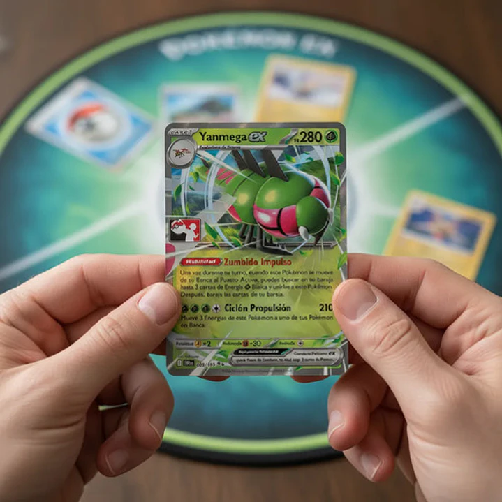 POKÉMON TCG YANMEGA EX DRI 060/132 SV10 LIGA SERIE 8 DOUBLE RARE ESPAÑOL 2
