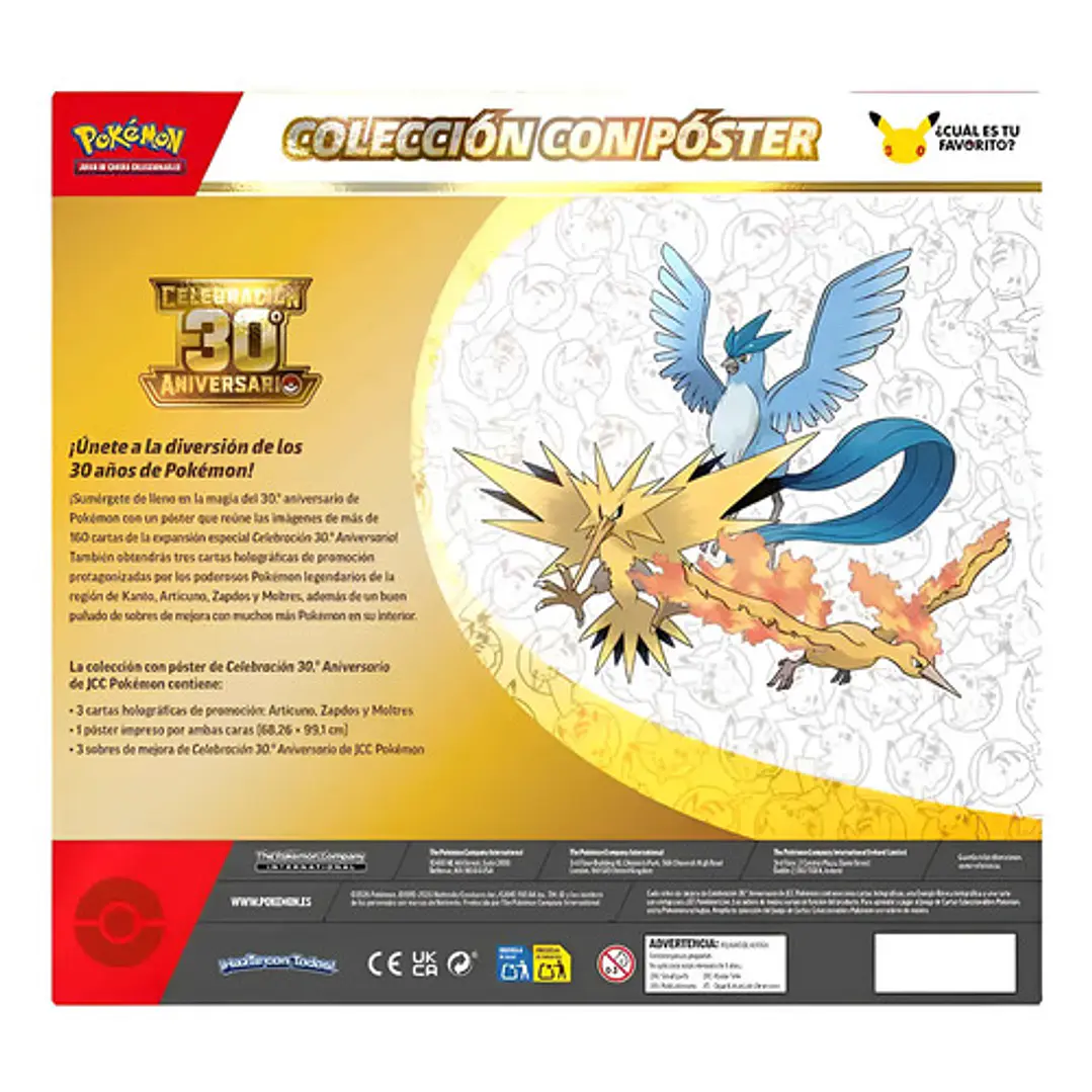 POKÉMON TCG 30TH CELEBRATION POSTER COLLECTION ESPAÑOL 11