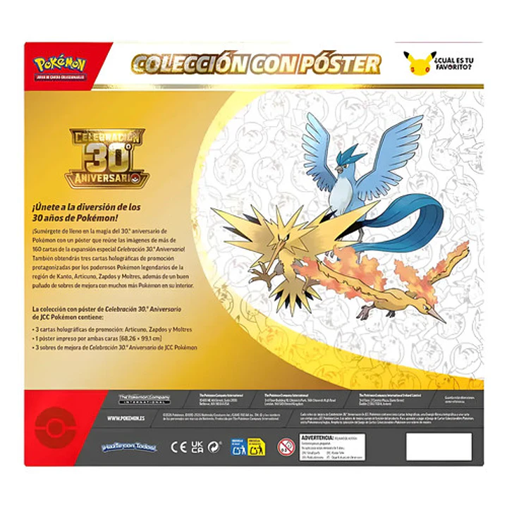 POKÉMON TCG 30TH CELEBRATION POSTER COLLECTION ESPAÑOL 11