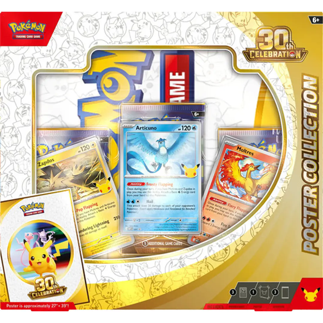 POKÉMON TCG 30TH CELEBRATION POSTER COLLECTION INGLÉS 5