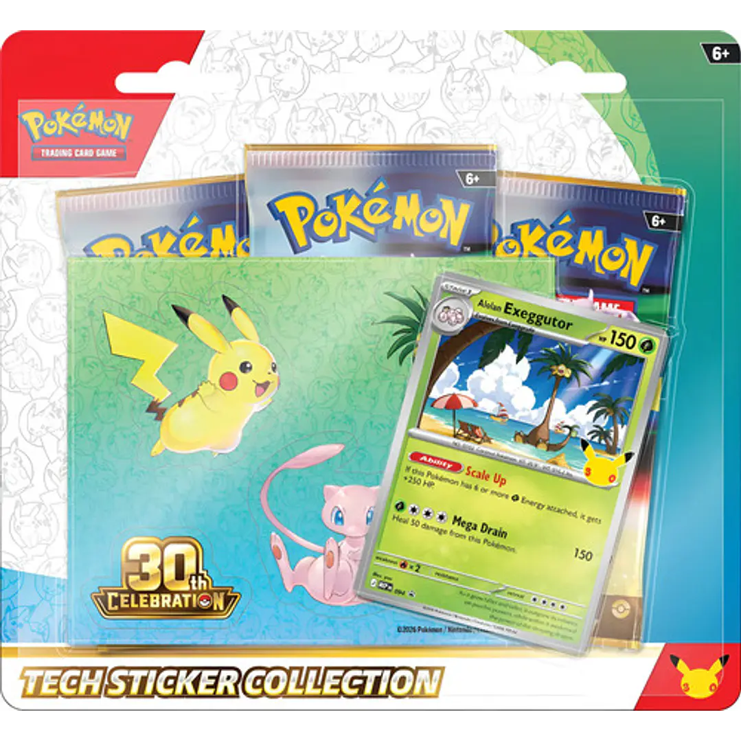 POKÉMON TCG 30TH CELEBRATION TECH STICKER COLLECTION AL AZAR ESPAÑOL 8