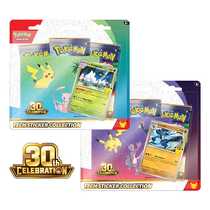 POKÉMON TCG 30TH CELEBRATION TECH STICKER COLLECTION AL AZAR INGLÉS 1