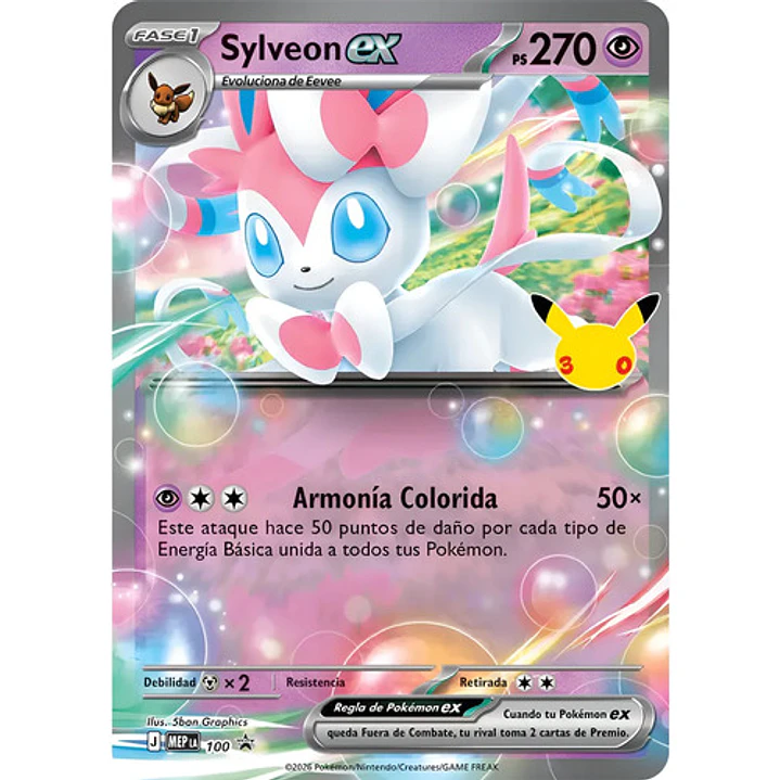 POKÉMON TCG 30TH CELEBRATION SYLVEON / GRENINJA EX BOX AL AZAR ESPAÑOL 5