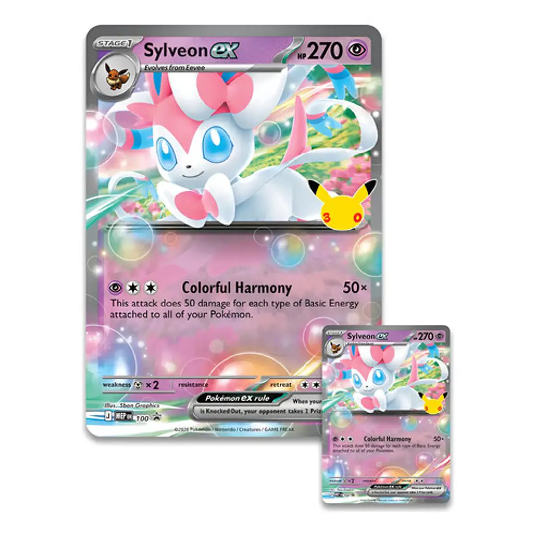 POKÉMON TCG 30TH CELEBRATION SYLVEON / GRENINJA EX BOX AL AZAR ESPAÑOL 8