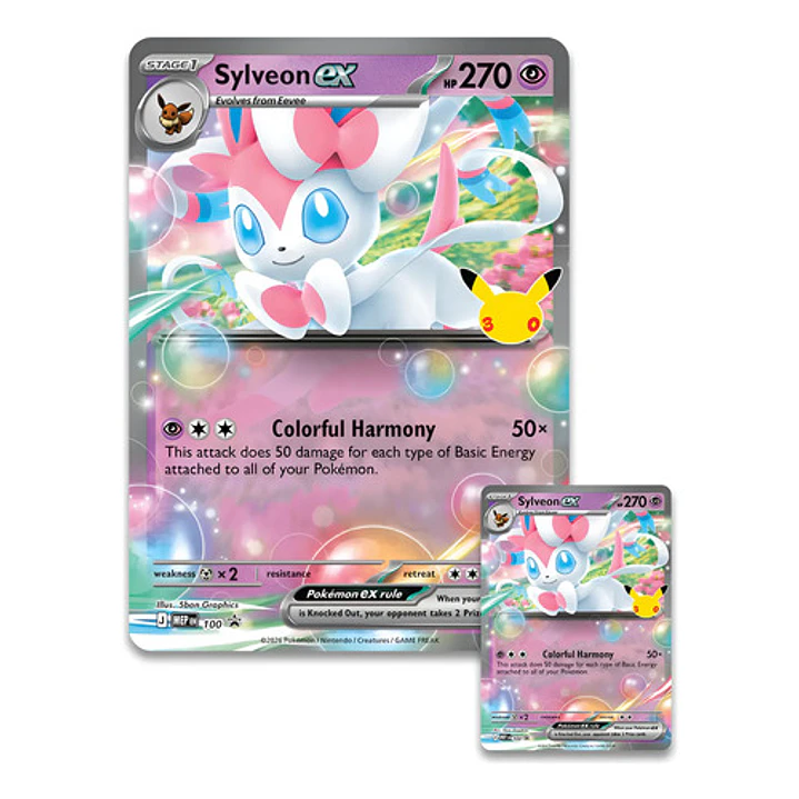 POKÉMON TCG 30TH CELEBRATION SYLVEON / GRENINJA EX BOX AL AZAR ESPAÑOL 8