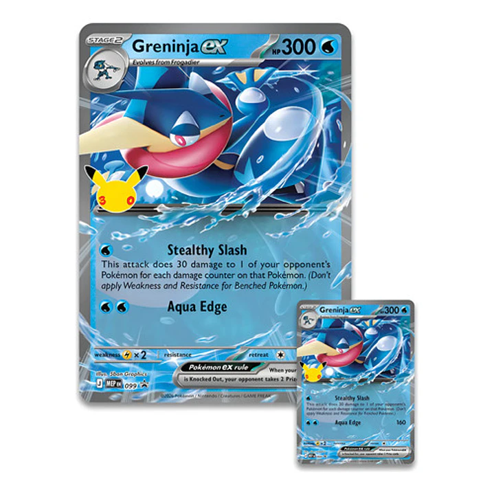 POKÉMON TCG 30TH CELEBRATION SYLVEON / GRENINJA EX BOX AL AZAR INGLÉS 10