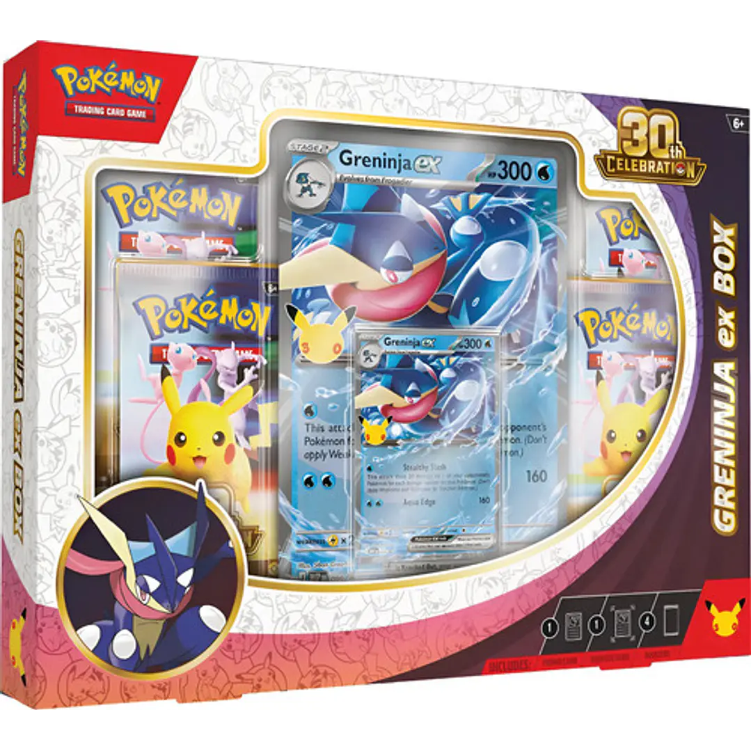 POKÉMON TCG 30TH CELEBRATION SYLVEON / GRENINJA EX BOX AL AZAR INGLÉS 9