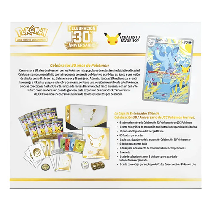 POKÉMON TCG 30TH CELEBRATION ELITE TRAINER BOX ESPAÑOL 5